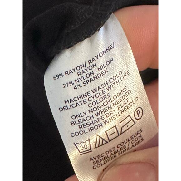 Lou & Grey For Loft Women Black Elastic Waist PullOn Stretch Knit Leggings L NWT - Picture 6 of 7